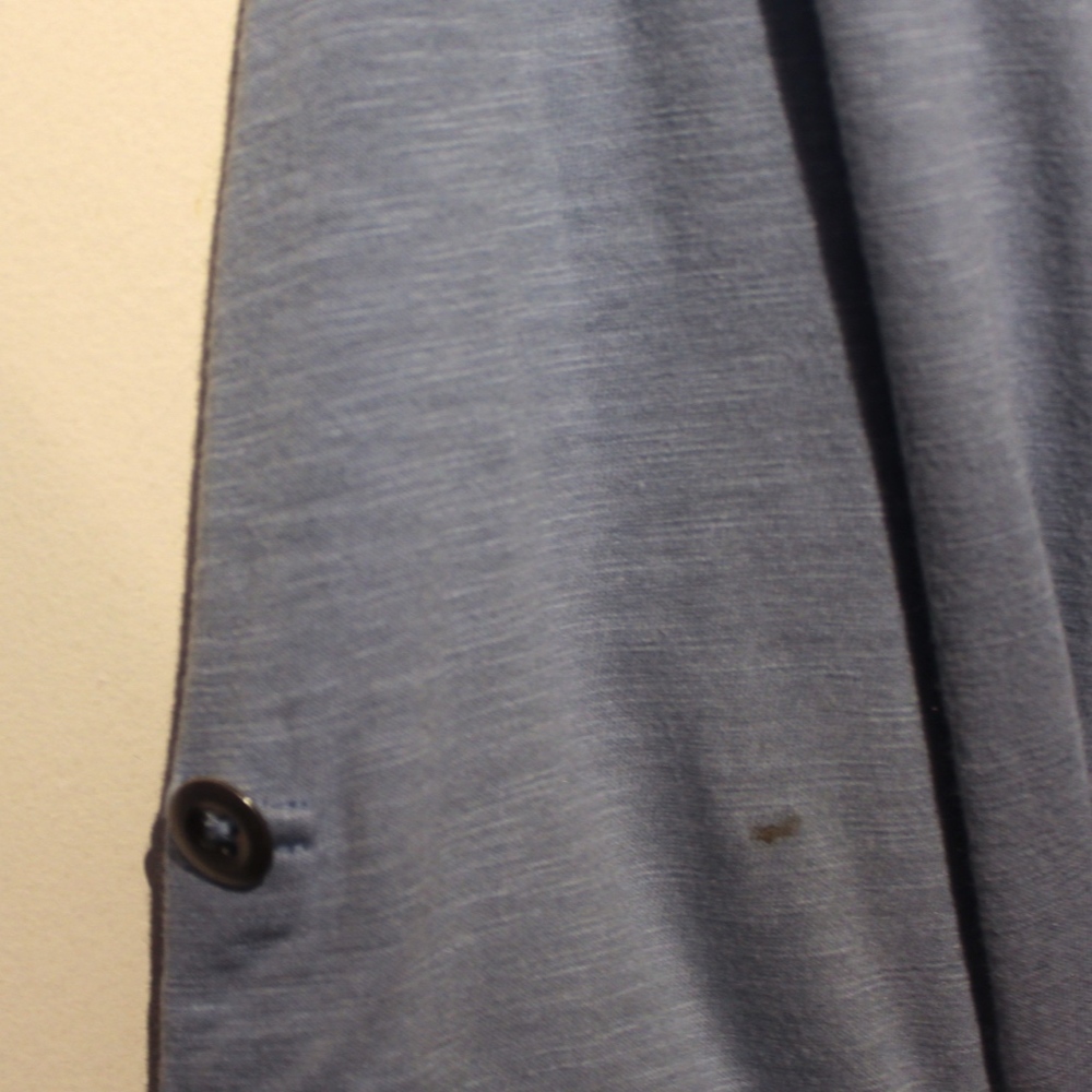 Style & Co Light Blue Button Up, Ribbed side panel - Picture 3 of 8